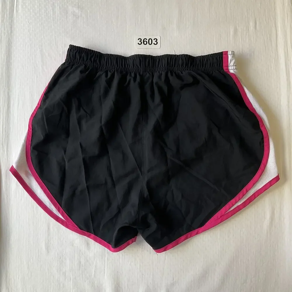 Nike Women Shorts S Black Activewear Shorts Running Dri-Fit Shorts Logo 3”Inseam